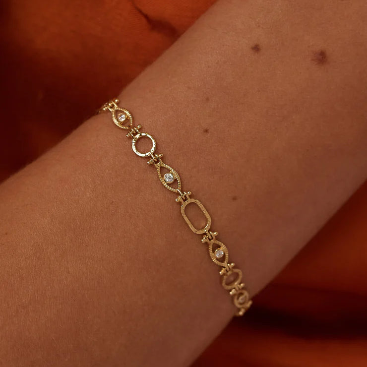 All Seeing Gold Bracelet