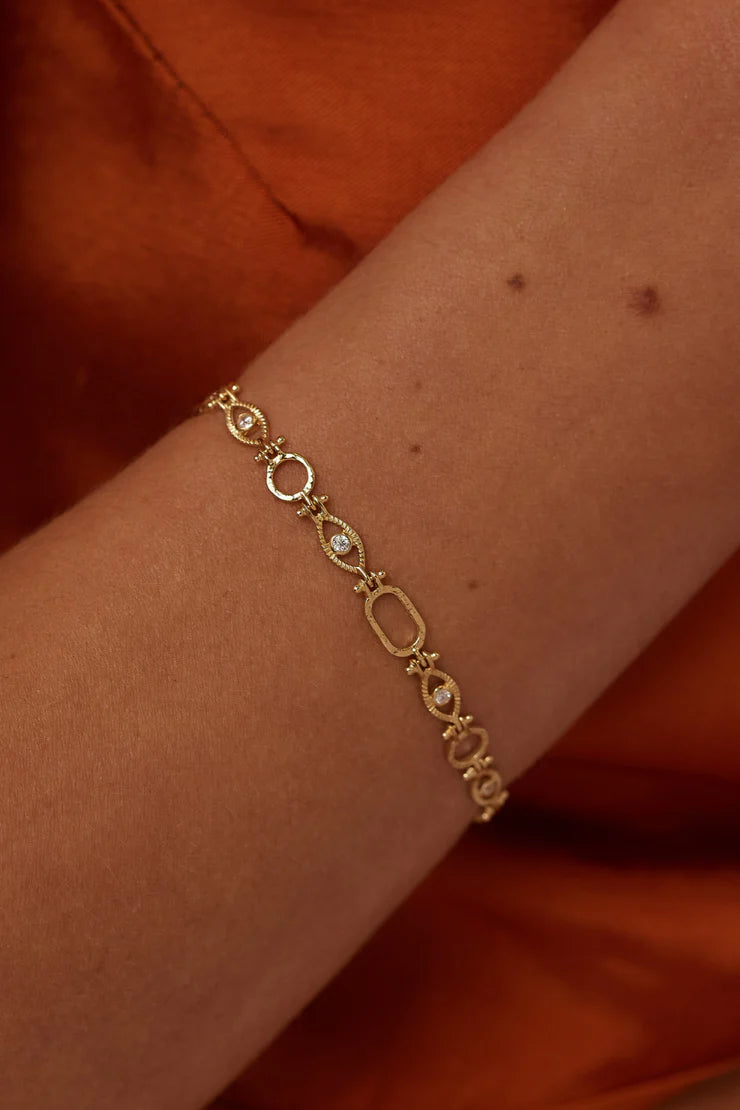 All Seeing Gold Bracelet
