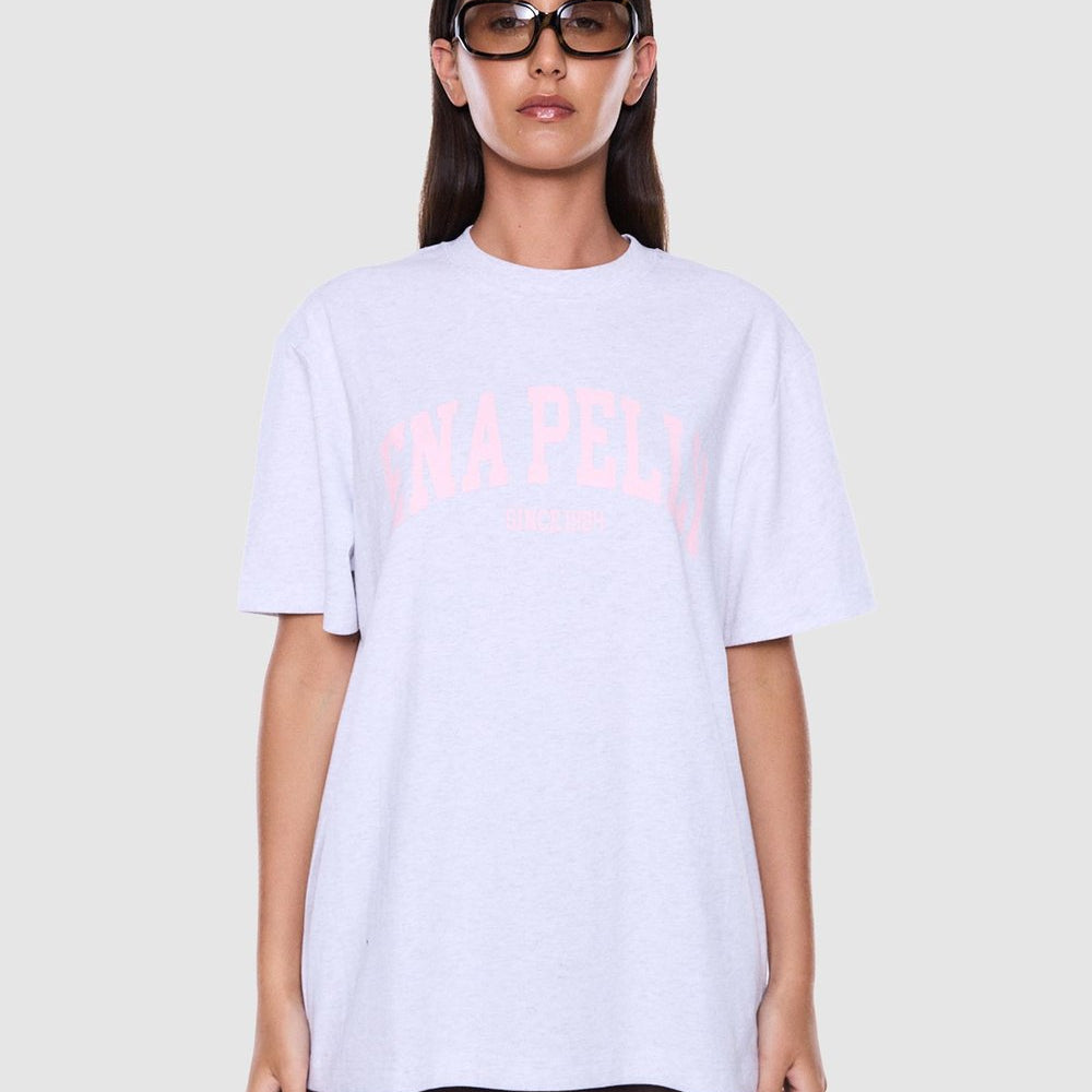 Sophia Relaxed Tee - White Marle