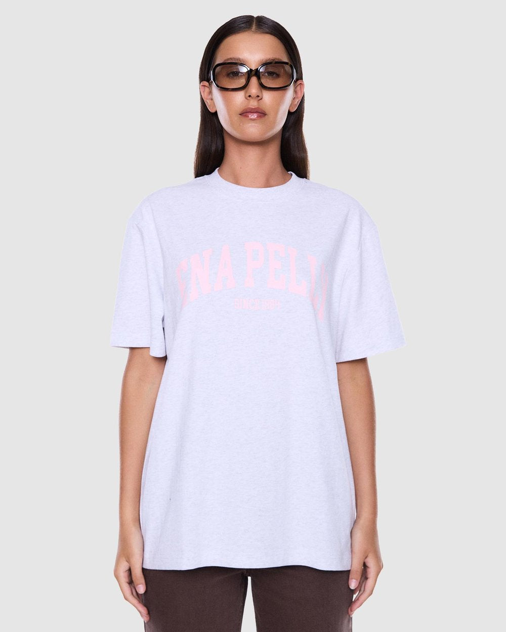 Sophia Relaxed Tee - White Marle