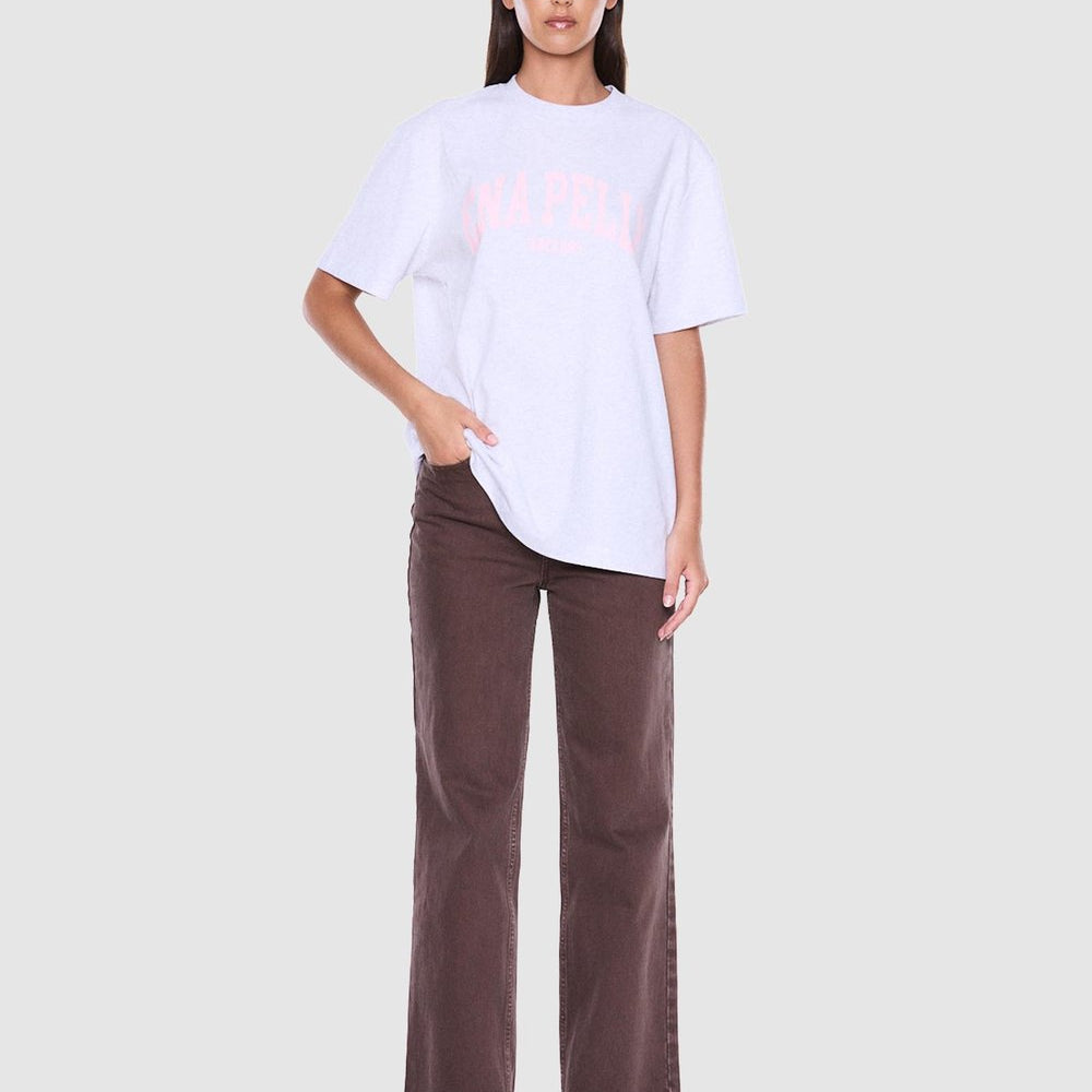 Sophia Relaxed Tee - White Marle