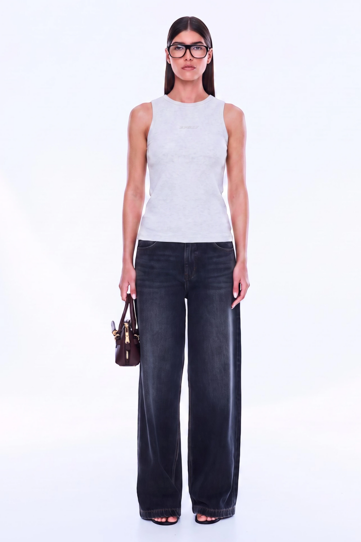 Celine Tank - Oat Marle