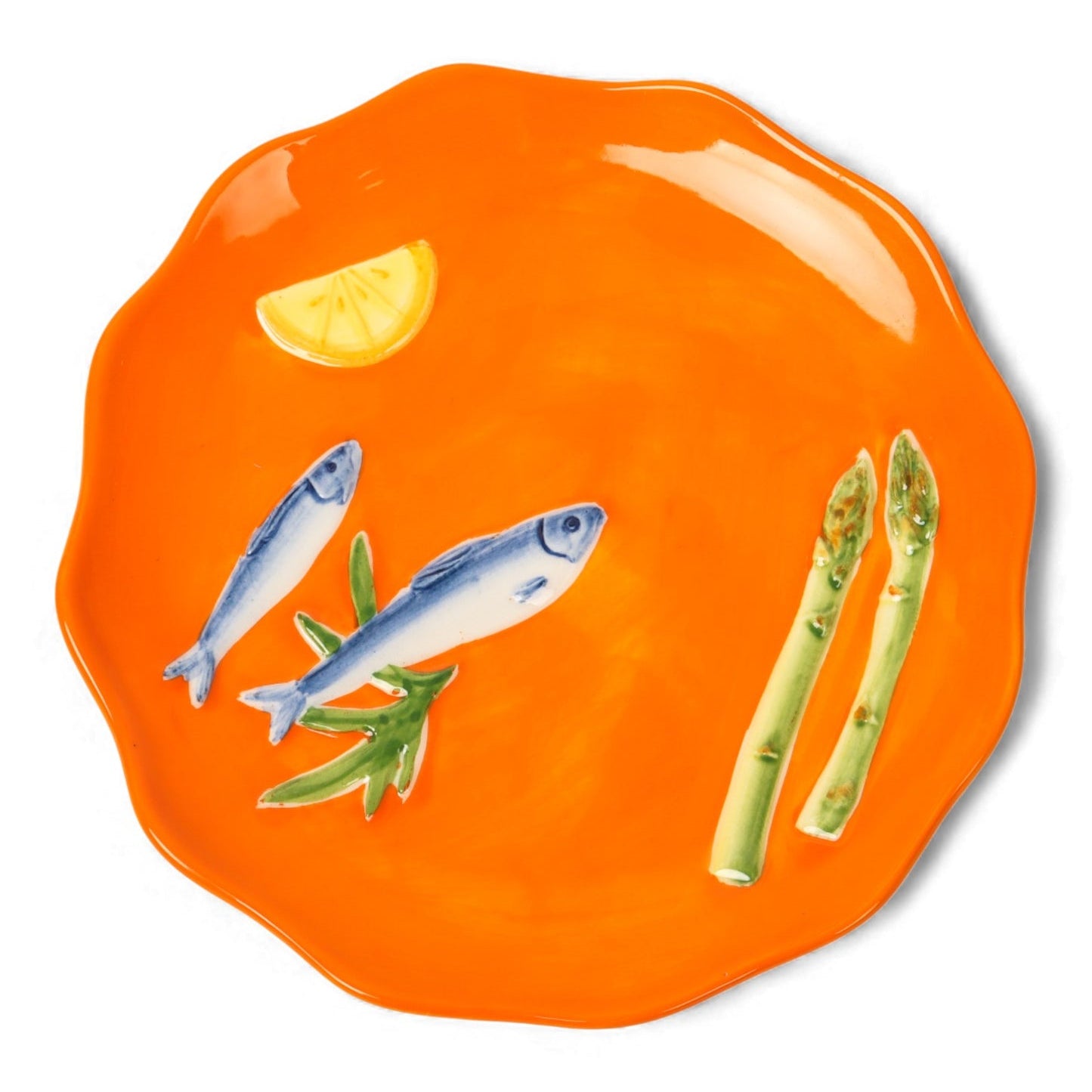 Seaview Stoneware Sardines Plate