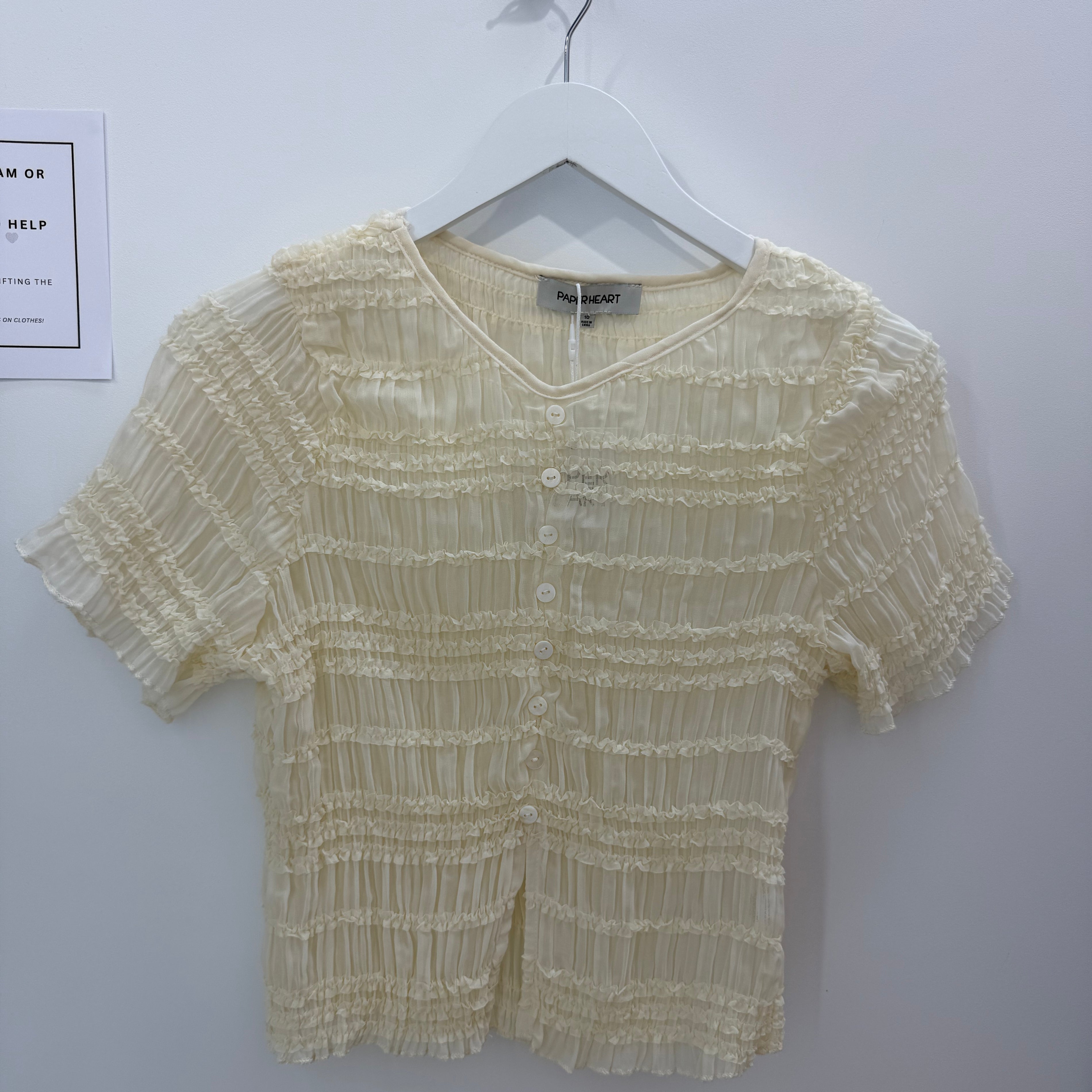 Giselle Button Front Top