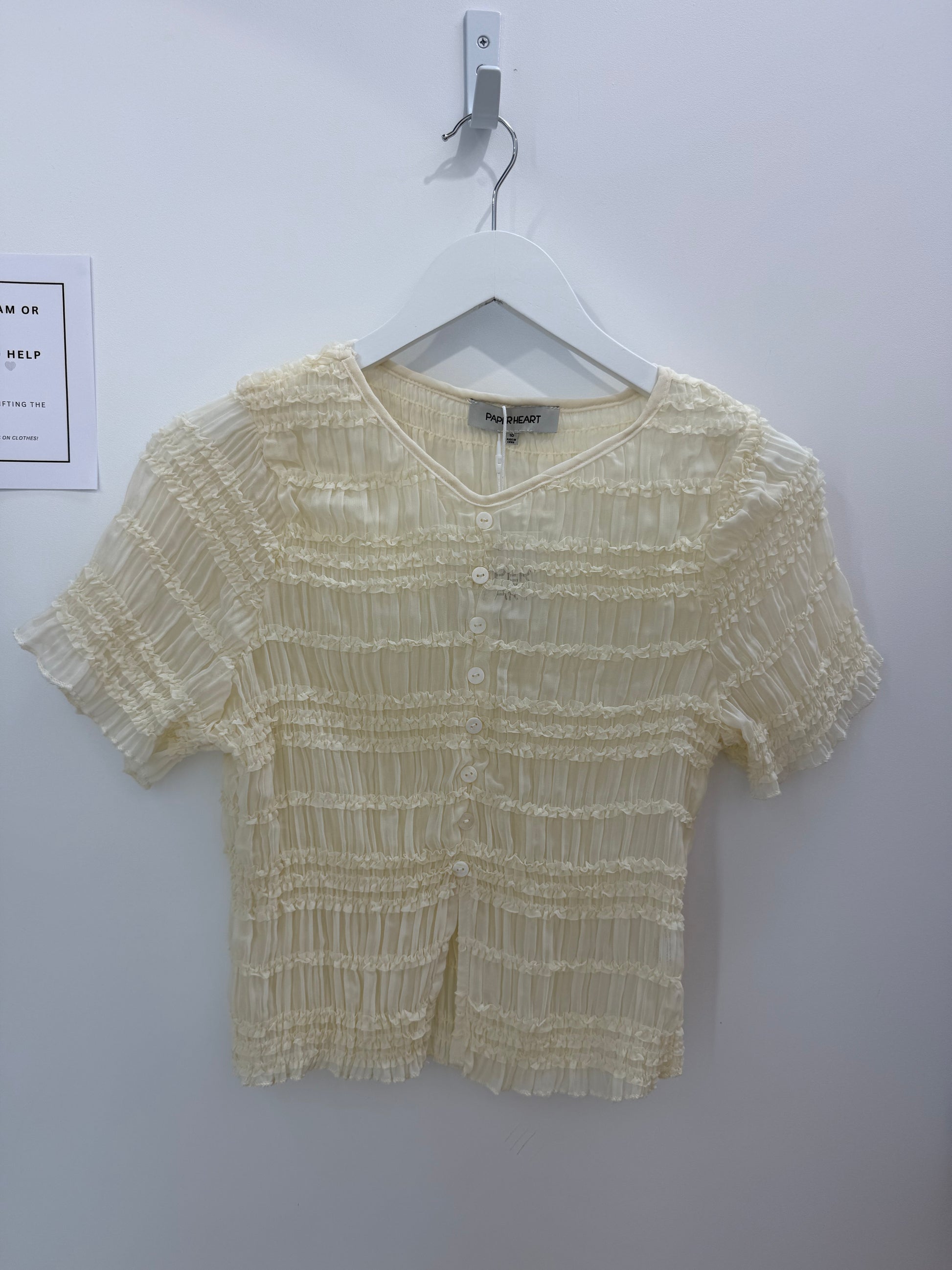 Giselle Button Front Top