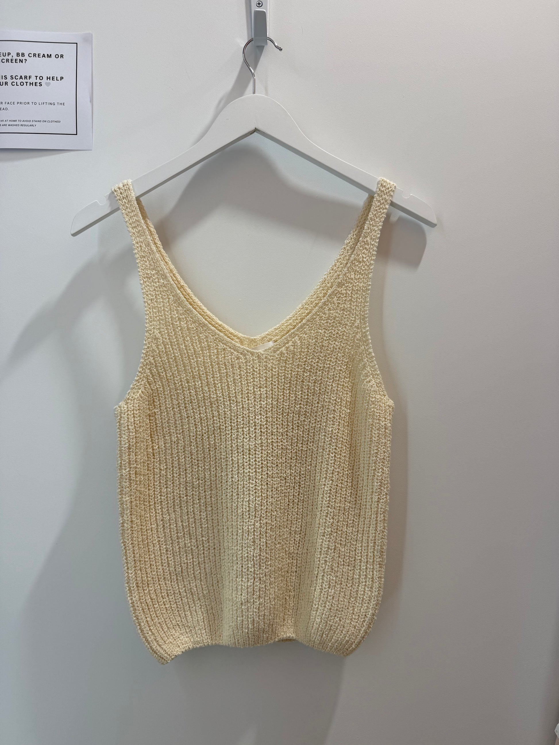 Rani Knit Tank - Cream