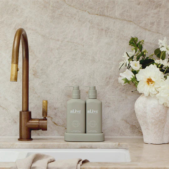 Compact Bathroom Duo, Wash + Lotion - Ivory Bloom
