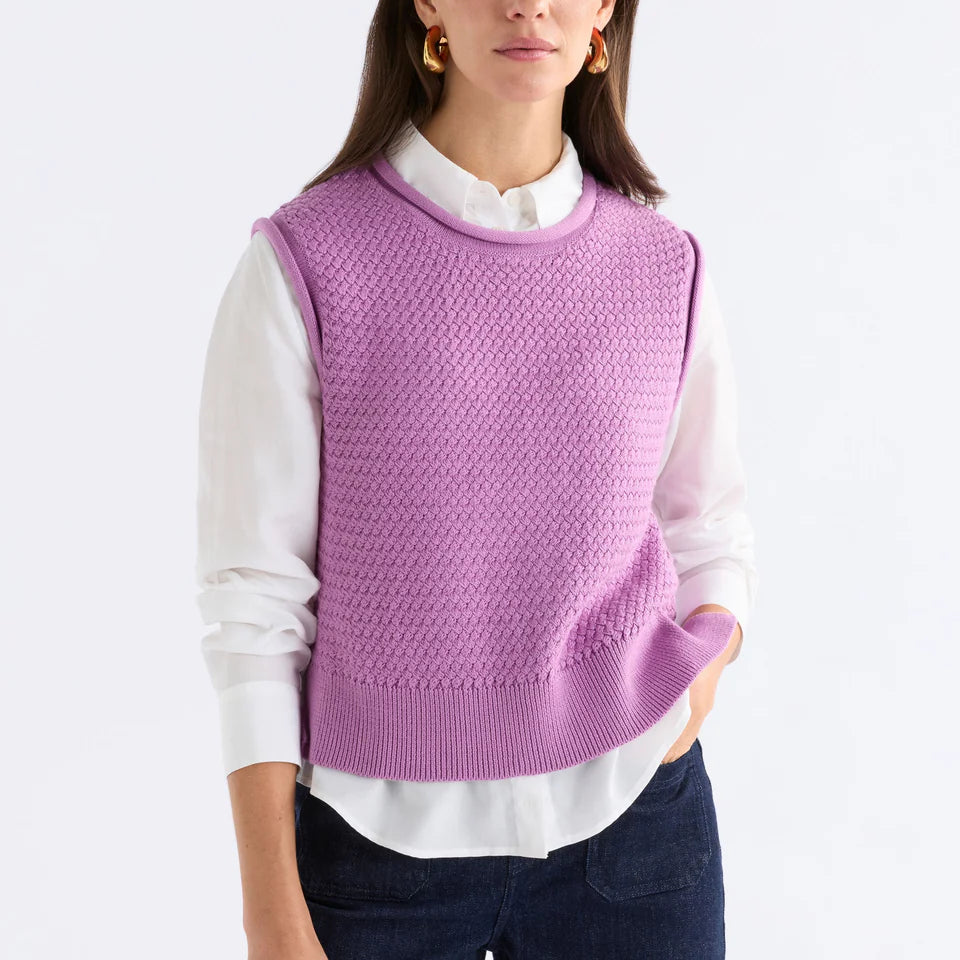 Naya Knit Vest - Violet