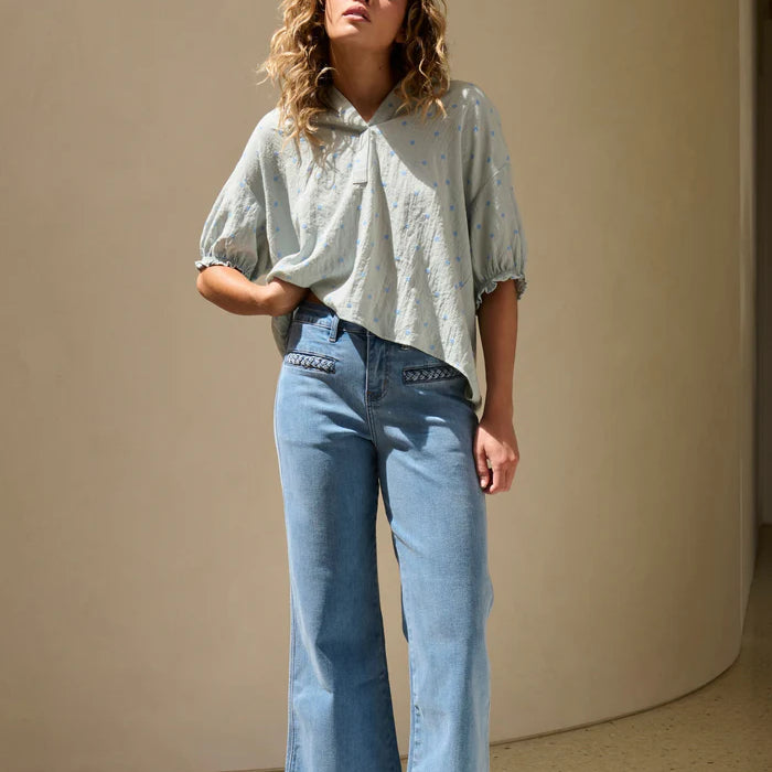 Freya Jean - Plait Pocket - 70s Blue