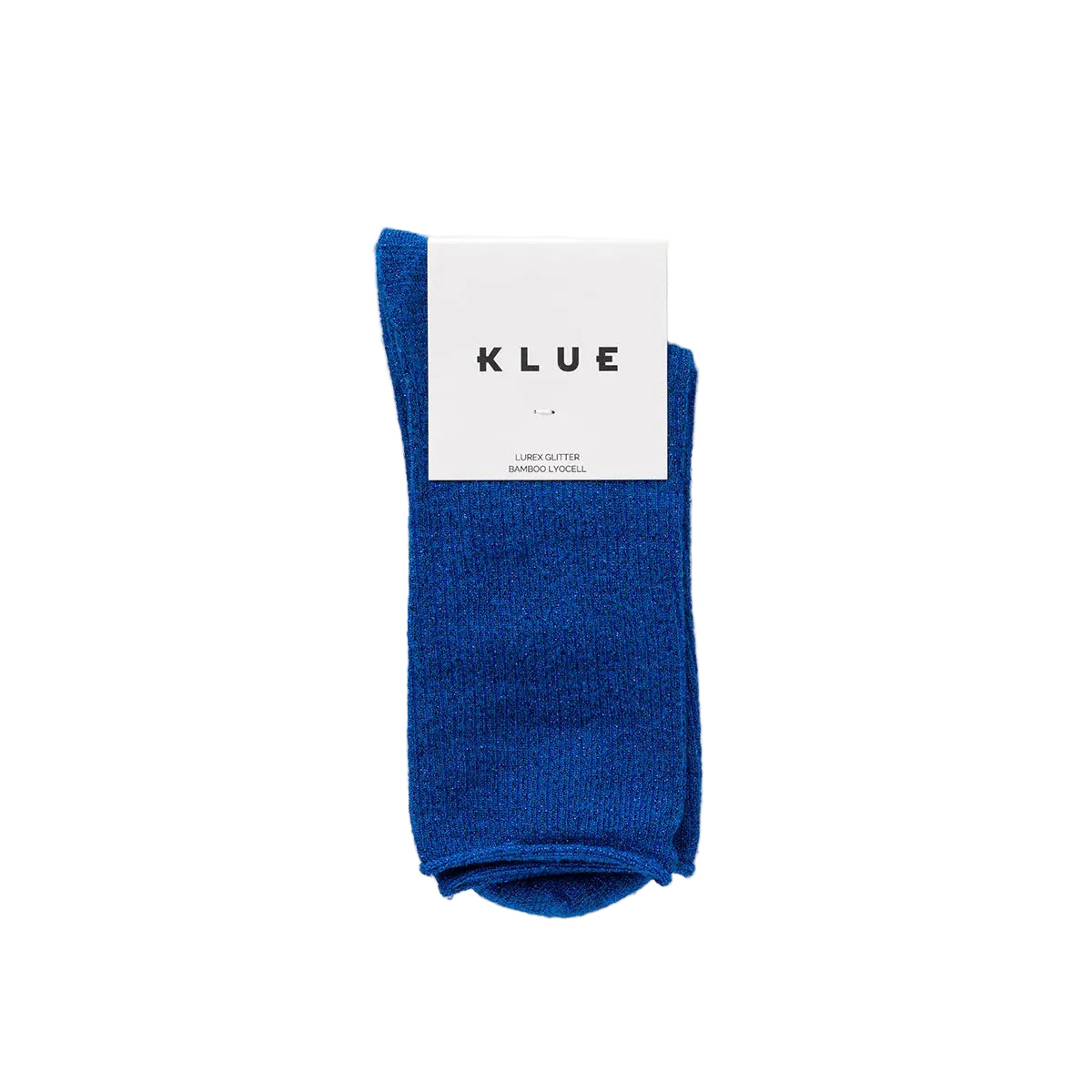 Glitter Lurex Socks - Electric Blue