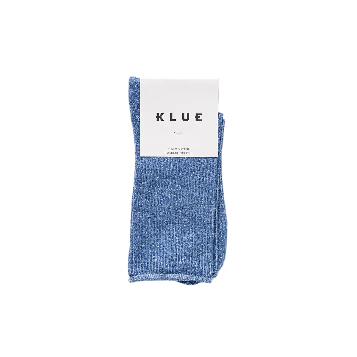 Glitter Lurex Socks - Mineral Blue