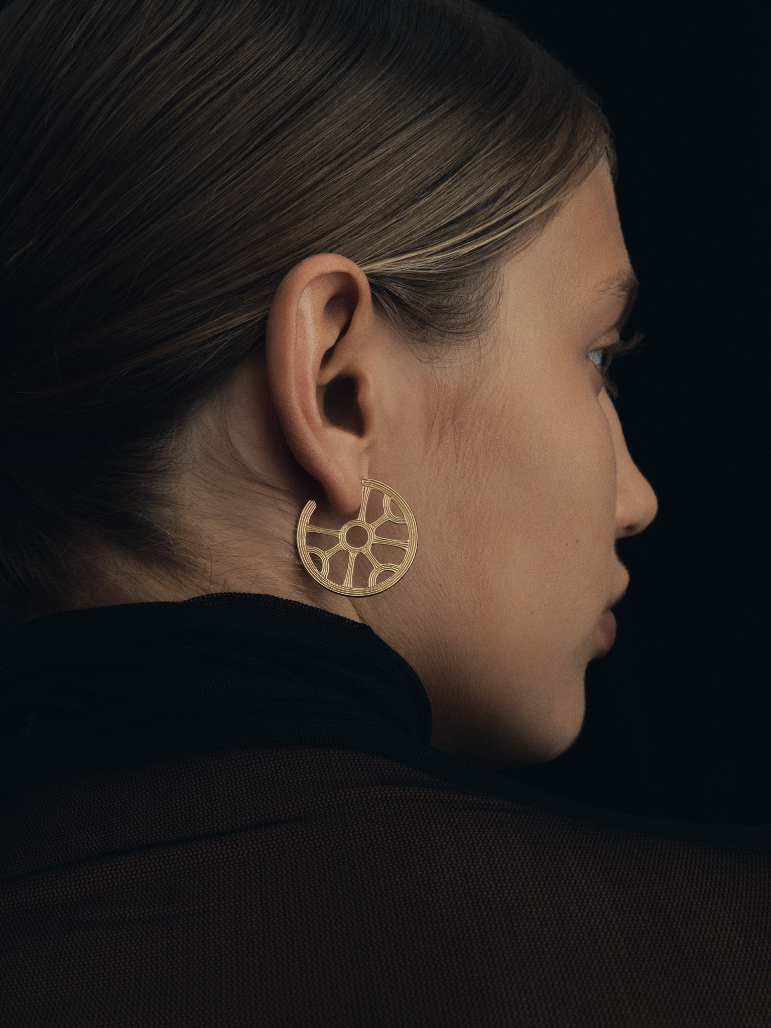 Kalinda Hoops - Gold Vermeil
