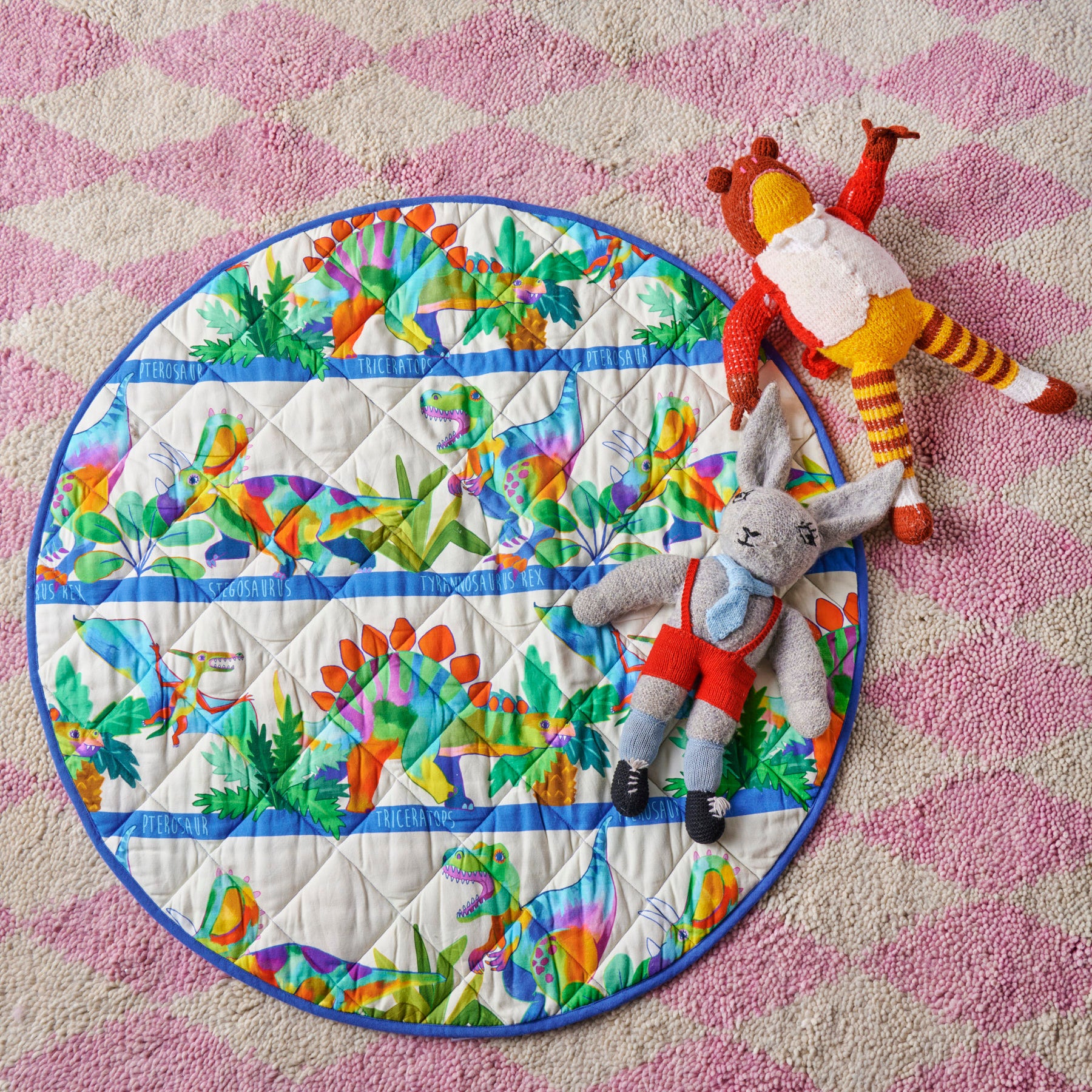Dino Safari Quilted Baby Play Mat