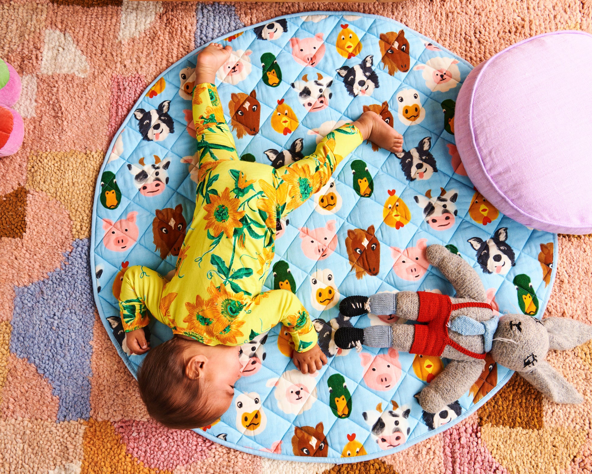 Farm Friends - Quilted Baby Play Mat