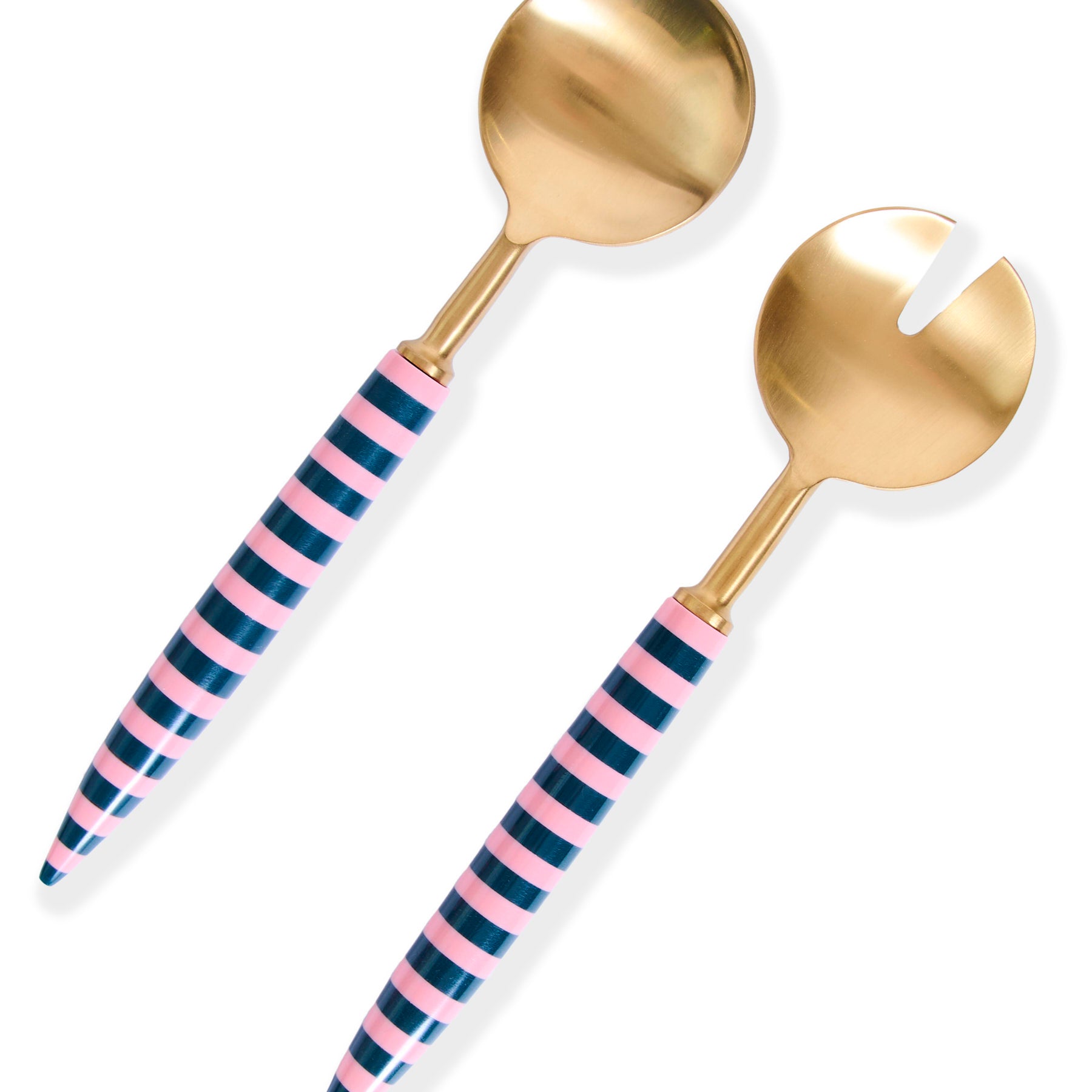 Florence Stripe Salad Servers