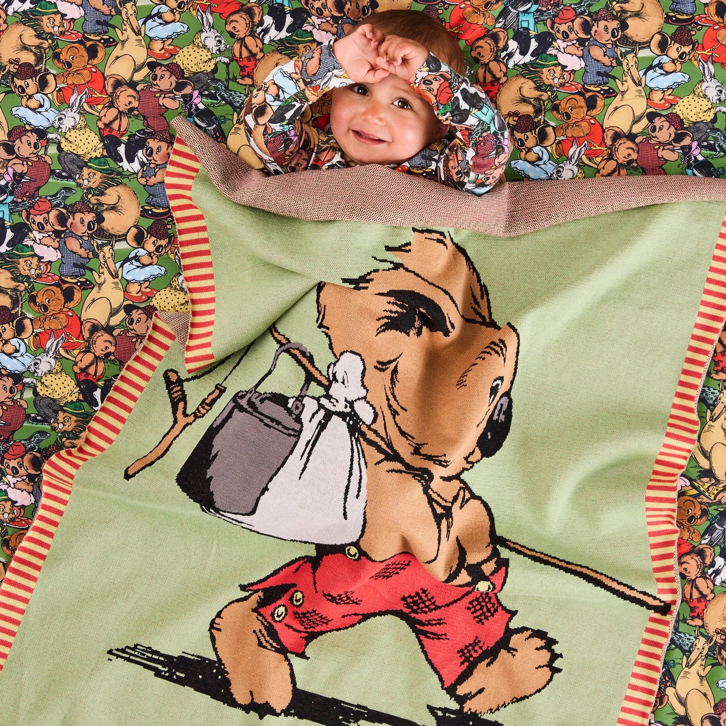 Blinky Bill Cotton Knitted Blanket