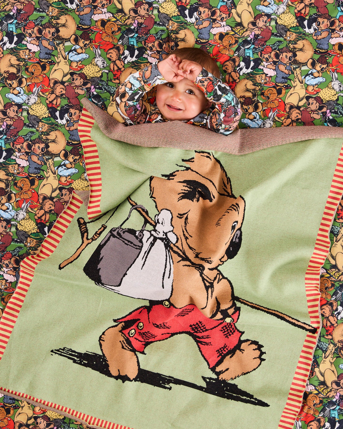 Blinky Bill Cotton Knitted Blanket