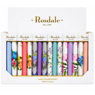 Handkerchiefs - Floral & Plain