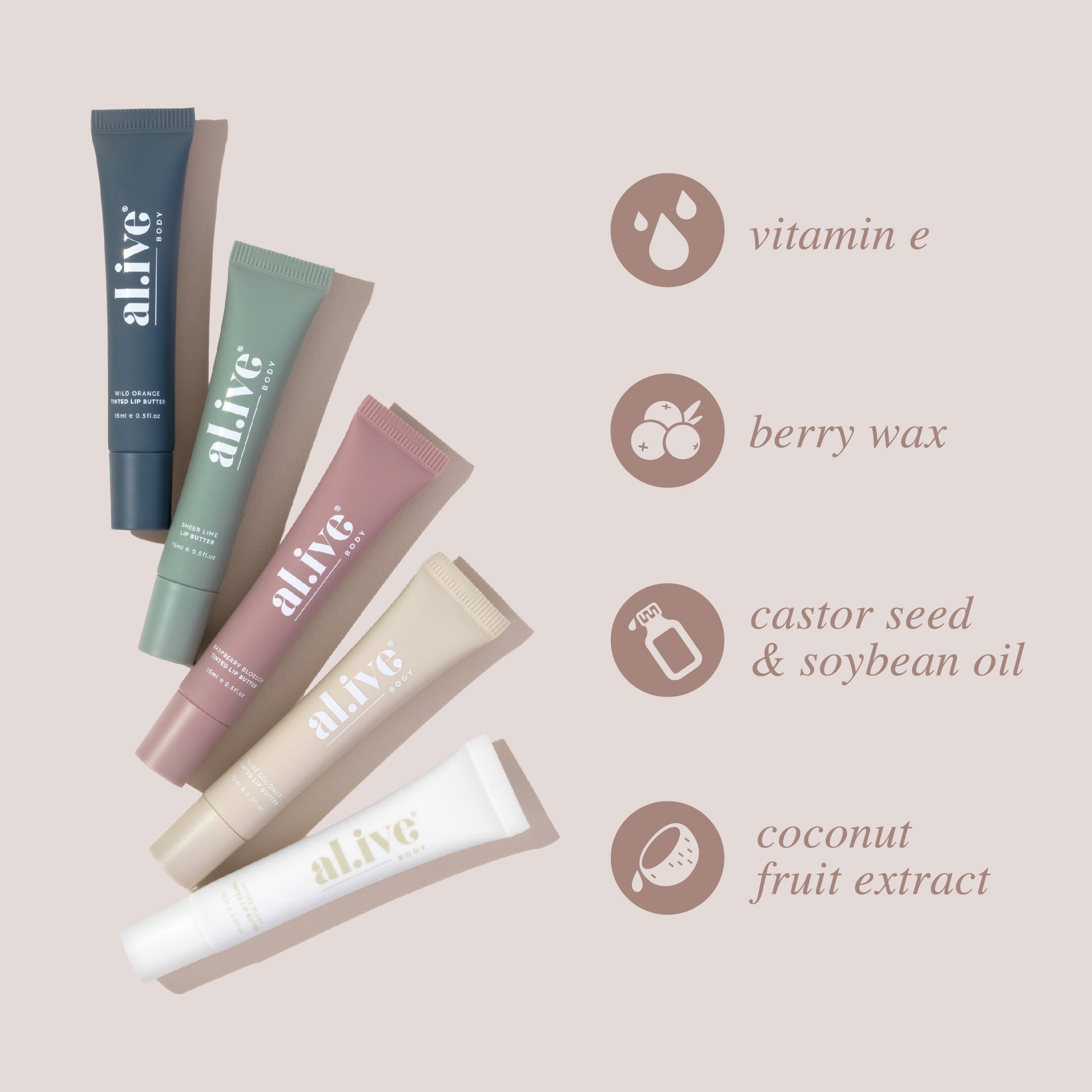 Al.ive Tinted Lip Butter - Lychee Blush