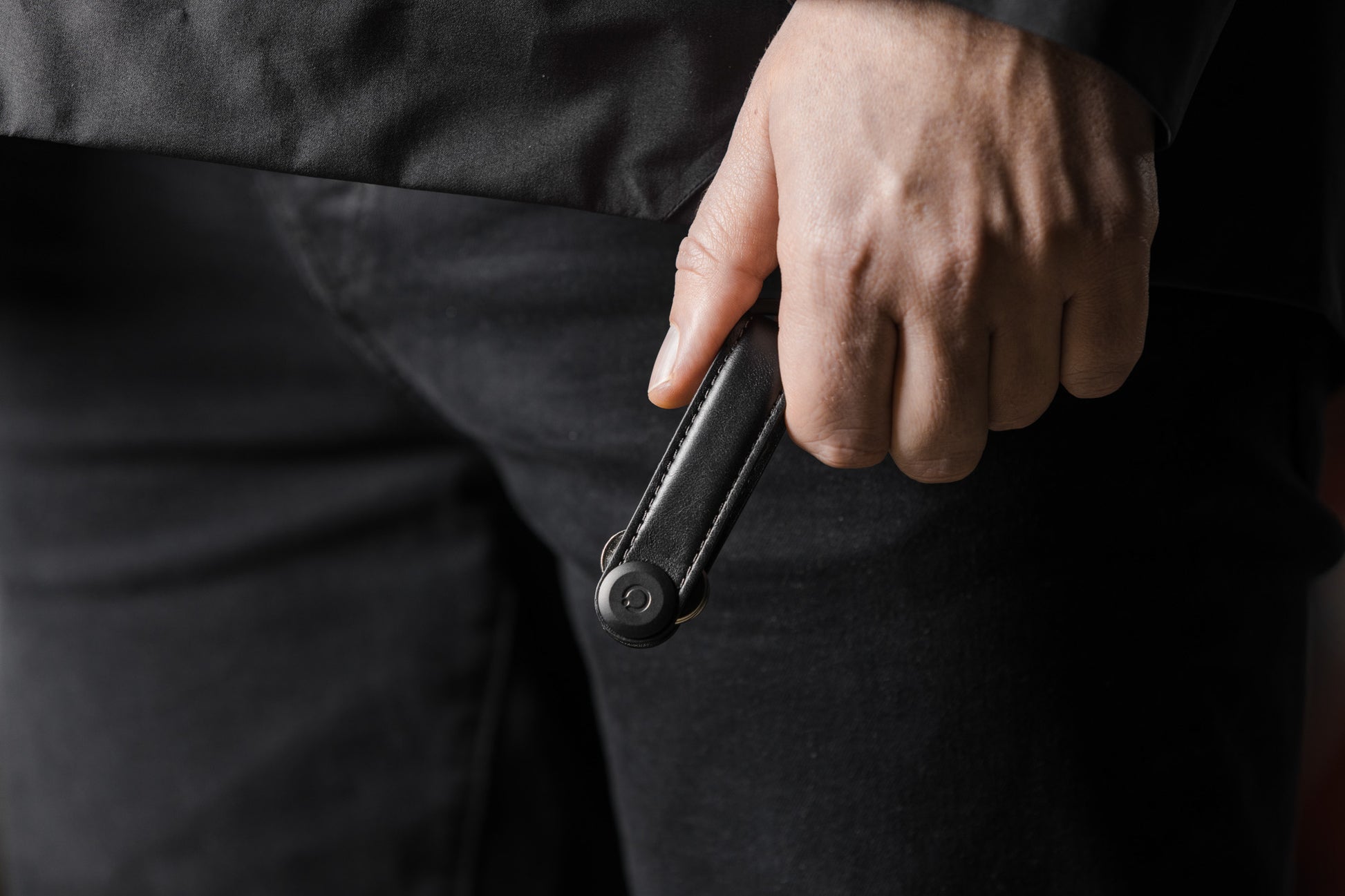 Key Organiser Leather - Black