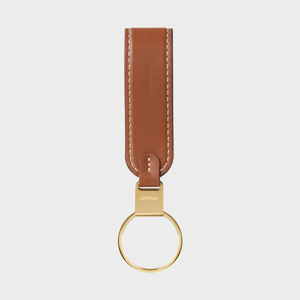 Key Organiser Loop Keychain - Caramel