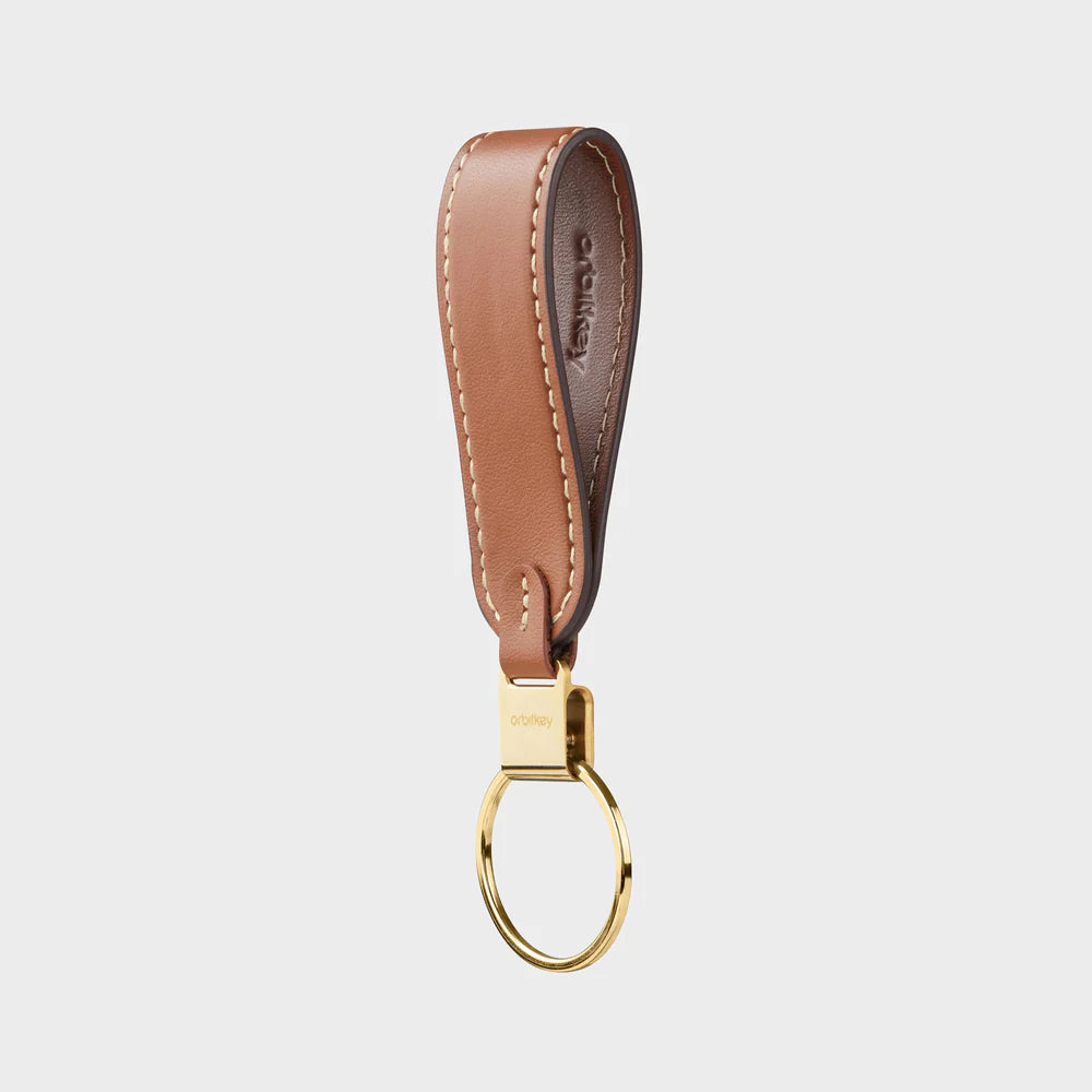 Key Organiser Loop Keychain - Caramel