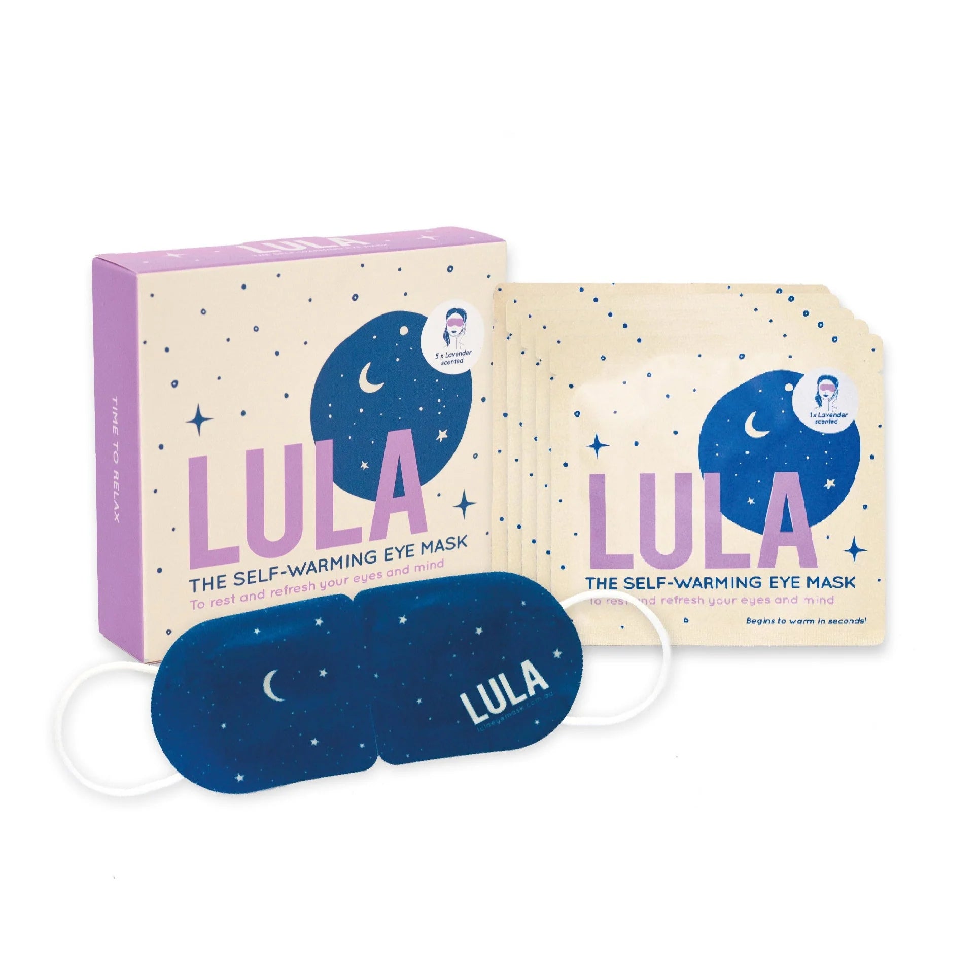 Lavender Self-Warming Eye Mask - 5pk