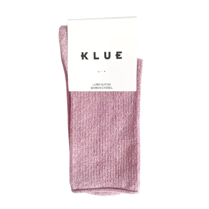 Glitter Lurex Socks - Pink