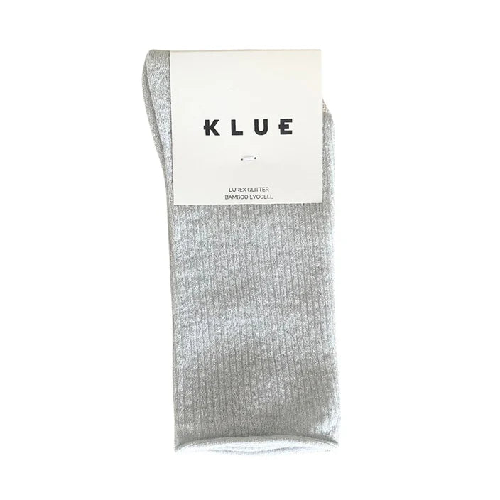 Glitter Lurex Socks - White