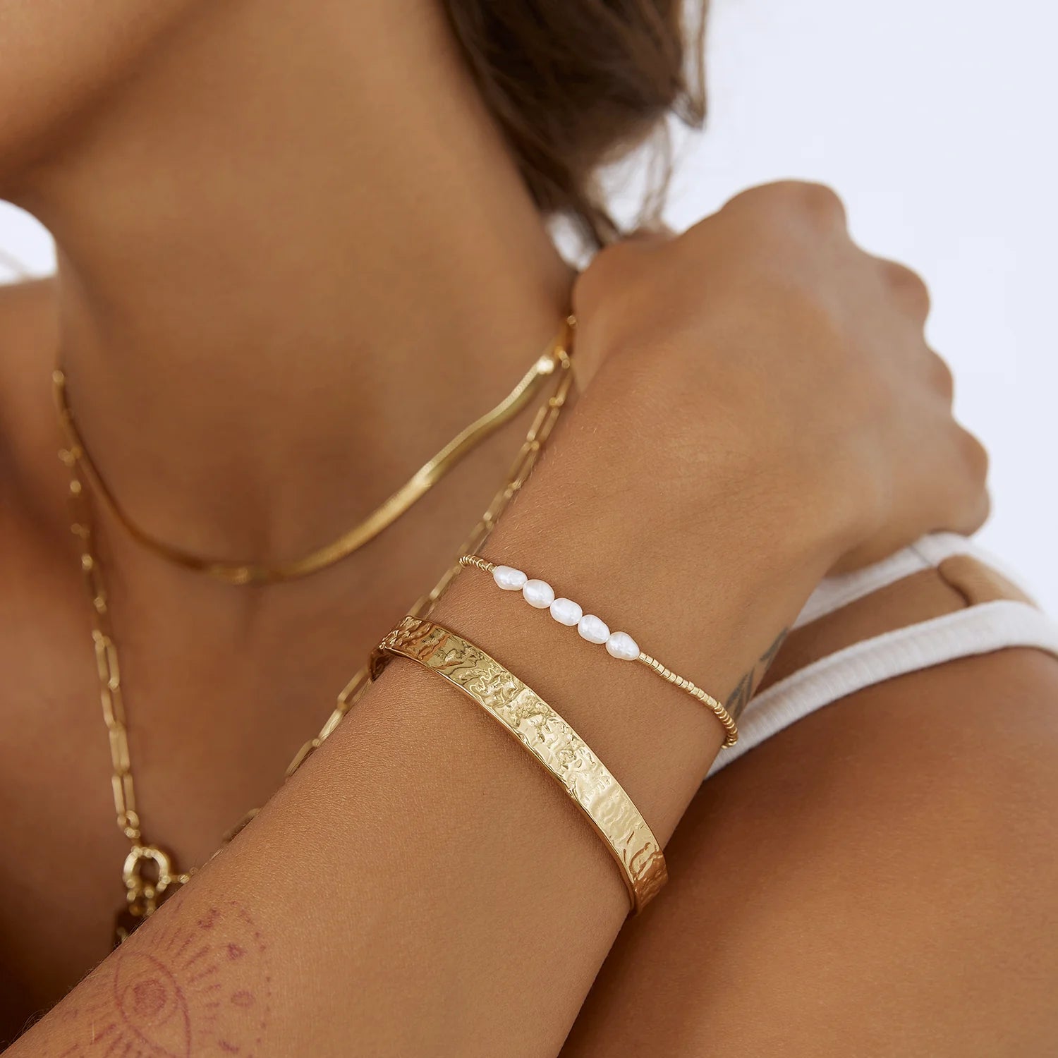 Olivia Cuff Gold Bracelet