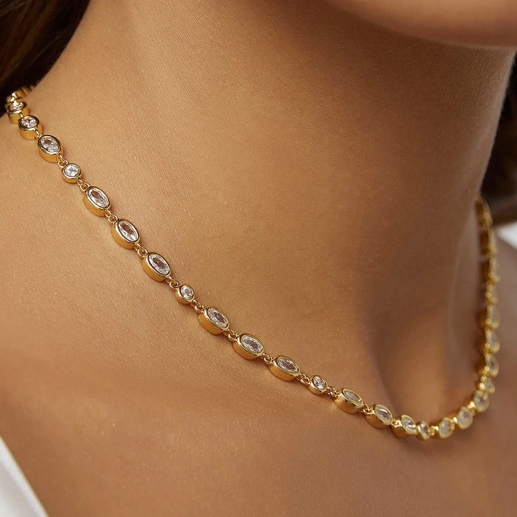 Isadora Gold Necklace - Stone
