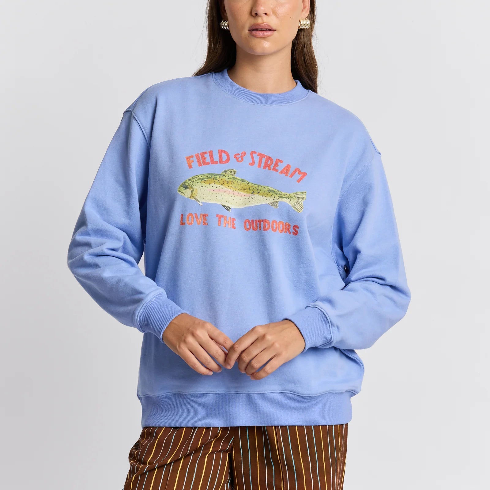 Love The Out Doors Sweatshirt - Blue