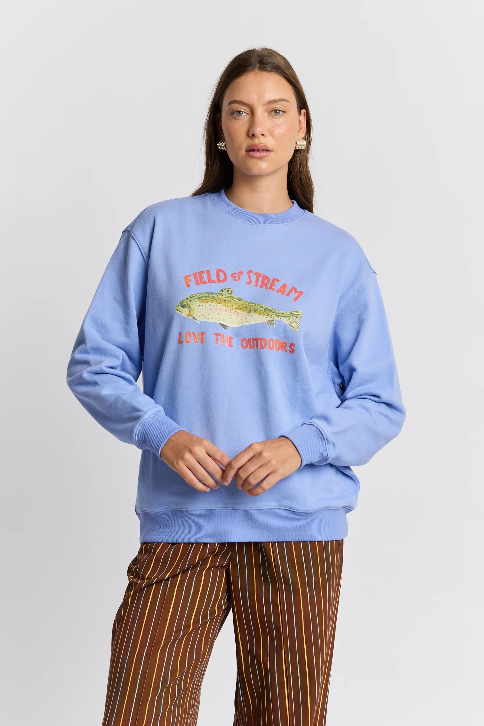 Love The Out Doors Sweatshirt - Blue