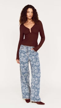 Calla Denim Pant - Mid Indigo Wash