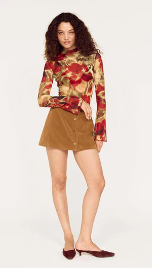 Selma Mesh Top - Floral