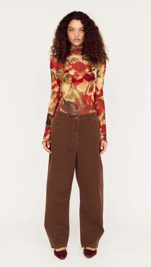 Selma Mesh Top - Floral
