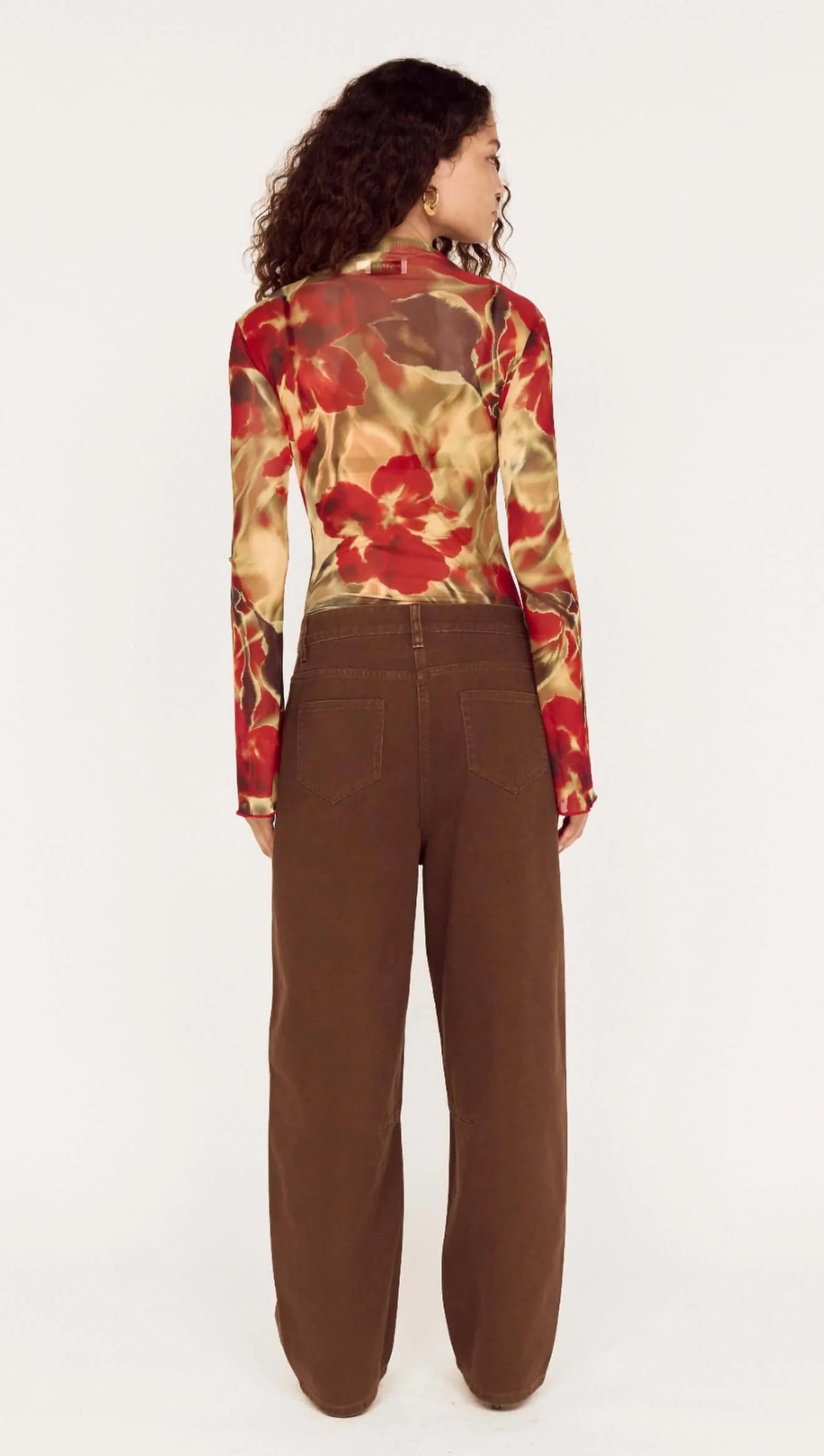 Selma Mesh Top - Floral