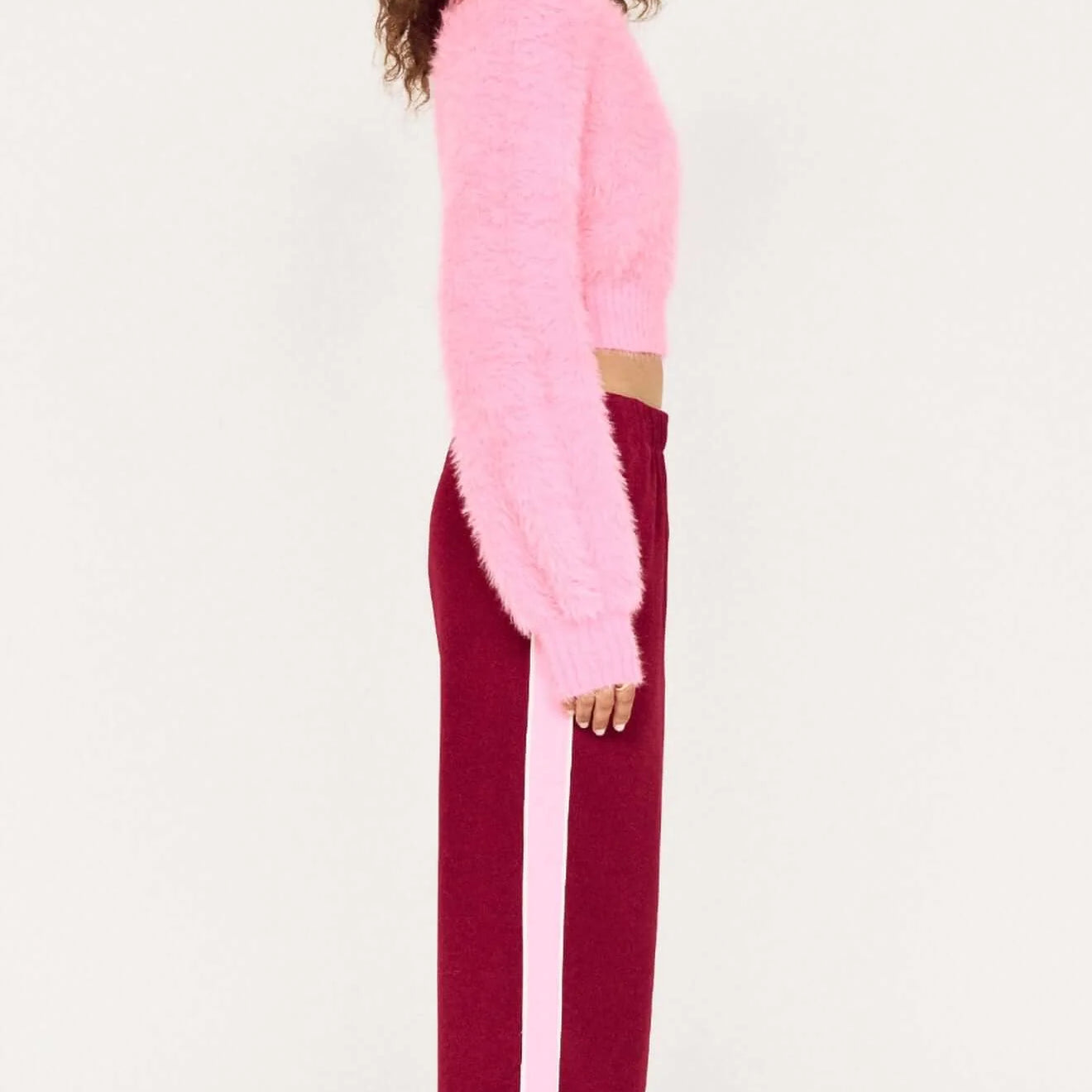 Vesper Casual Pant - Wine/Pink