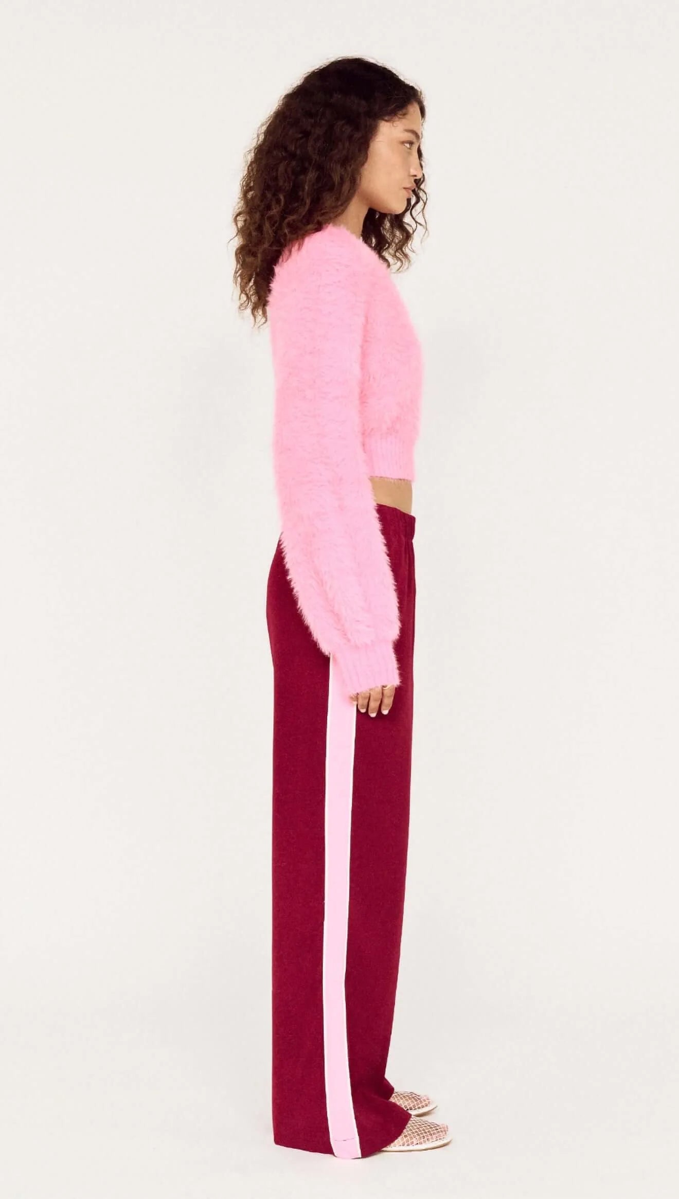 Vesper Casual Pant - Wine/Pink