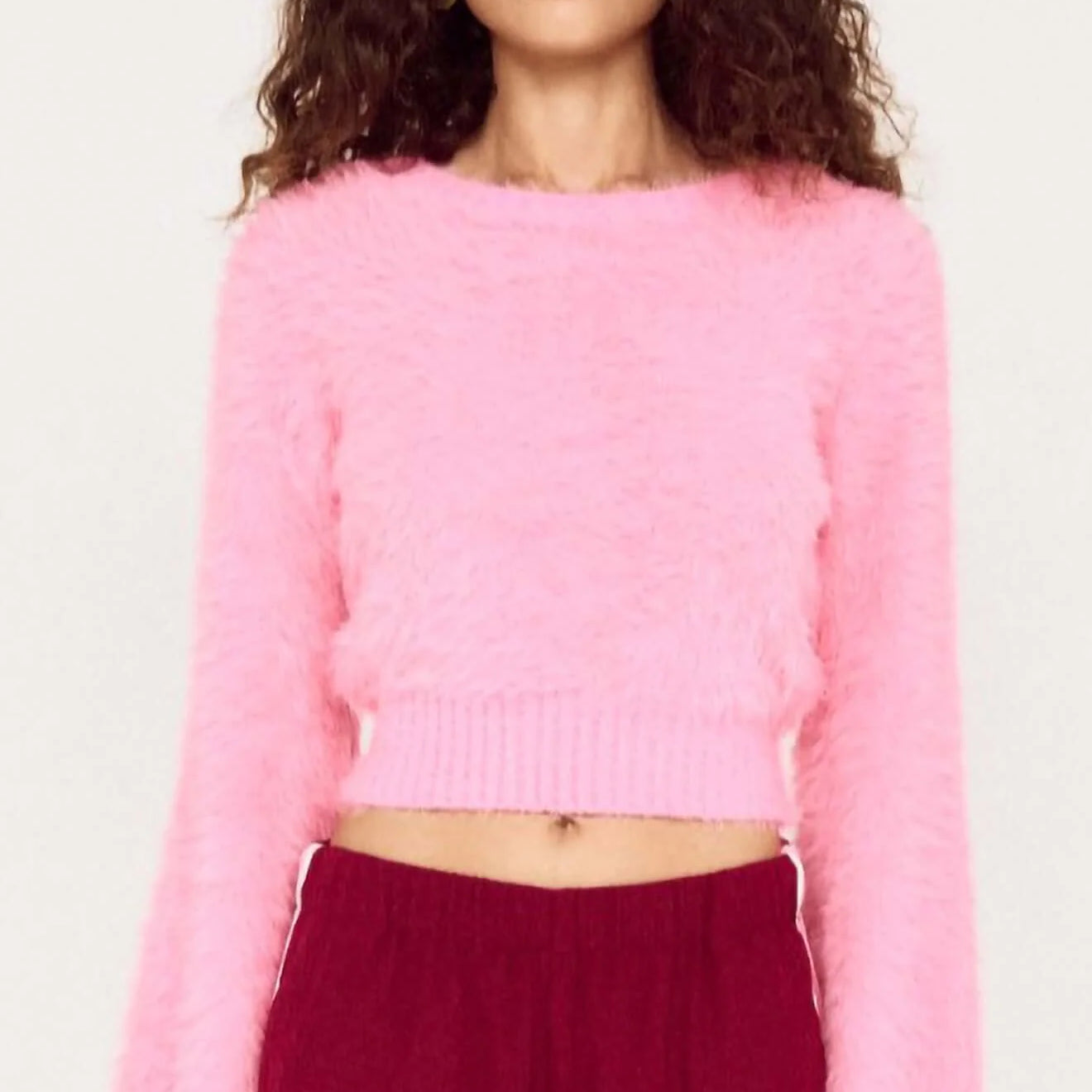 Clio Fluffy Knit - Fushsia