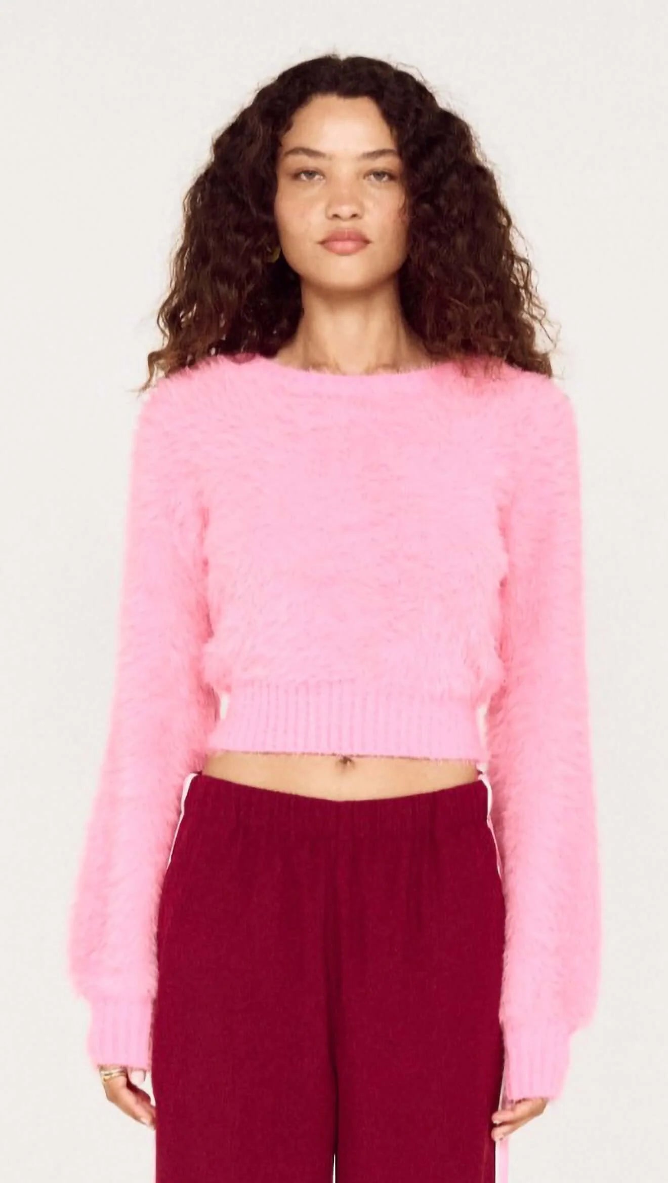 Clio Fluffy Knit - Fushsia