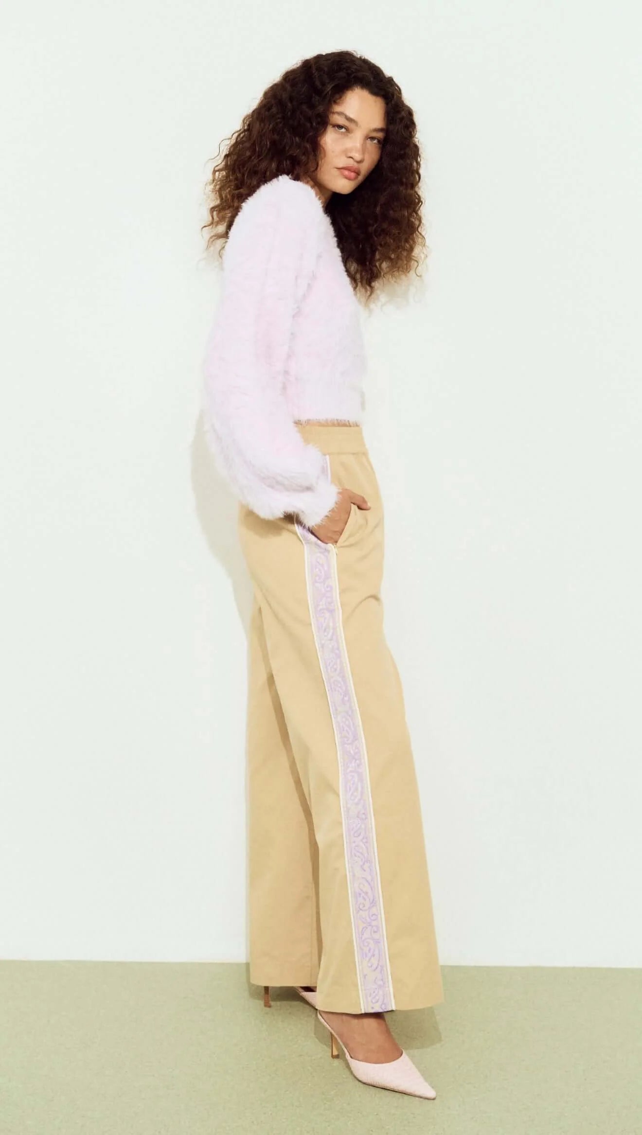 Tahlia Fluffy Knit - Lilac