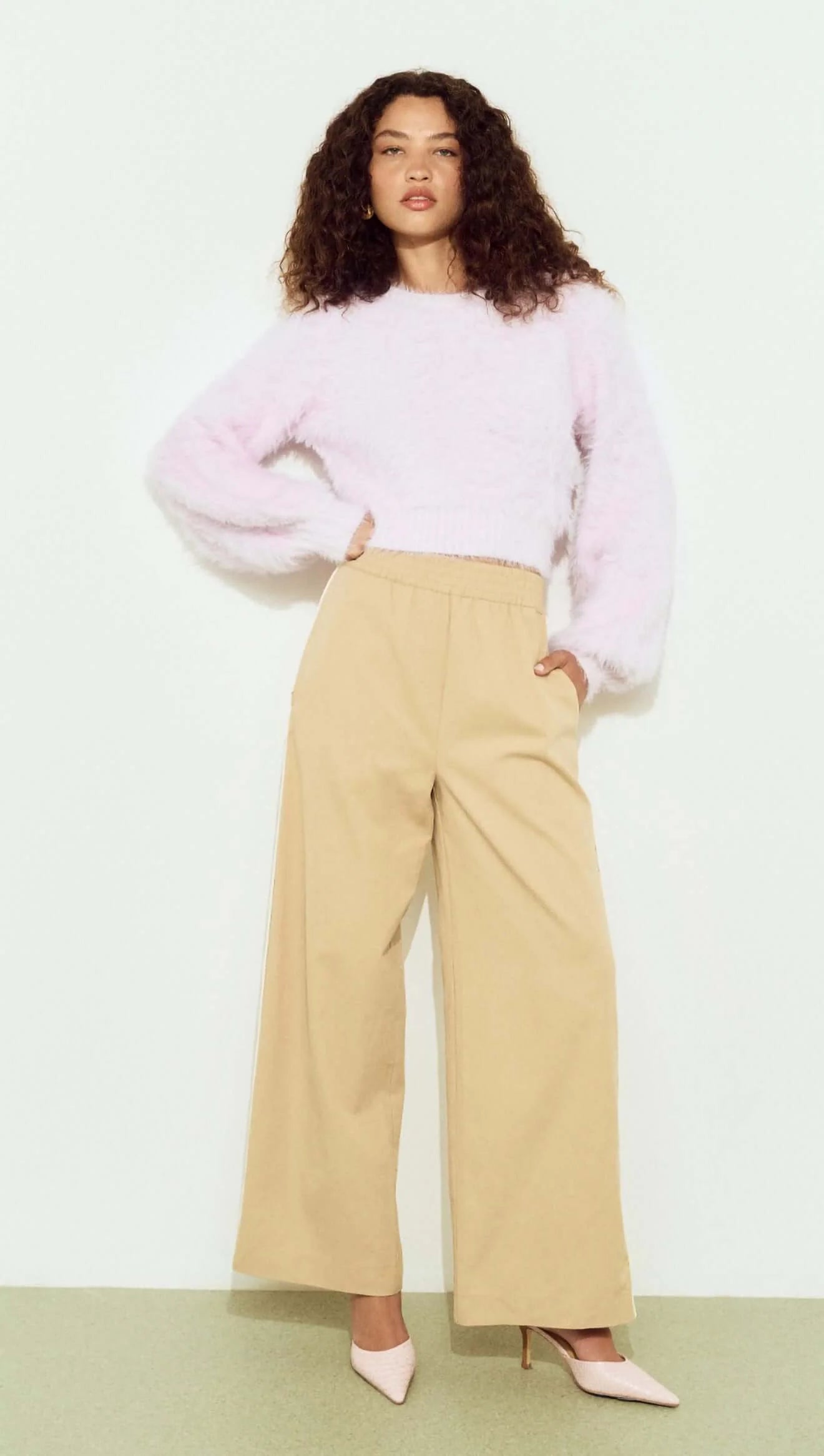 Tahlia Fluffy Knit - Lilac