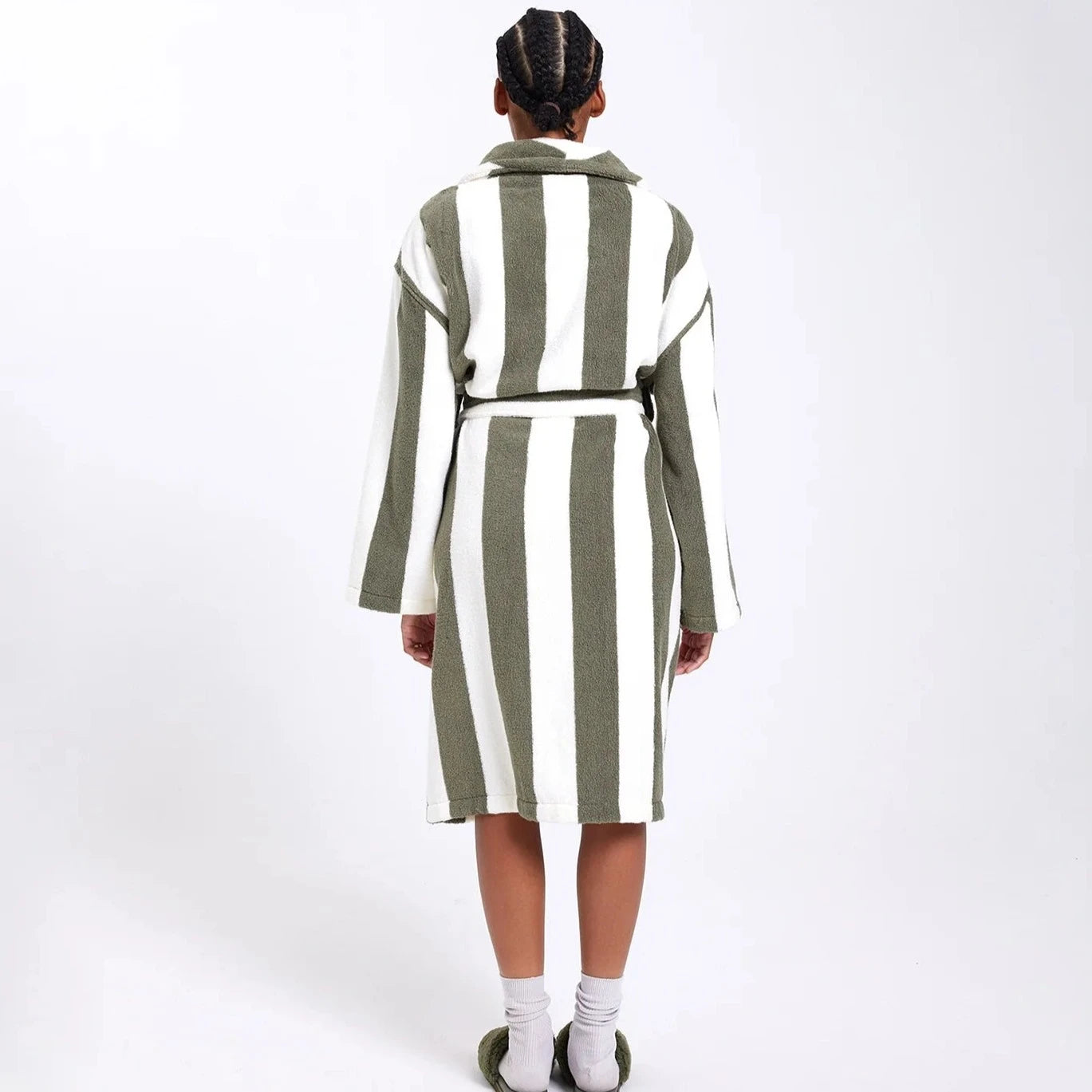 Robe - Matcha Stripes