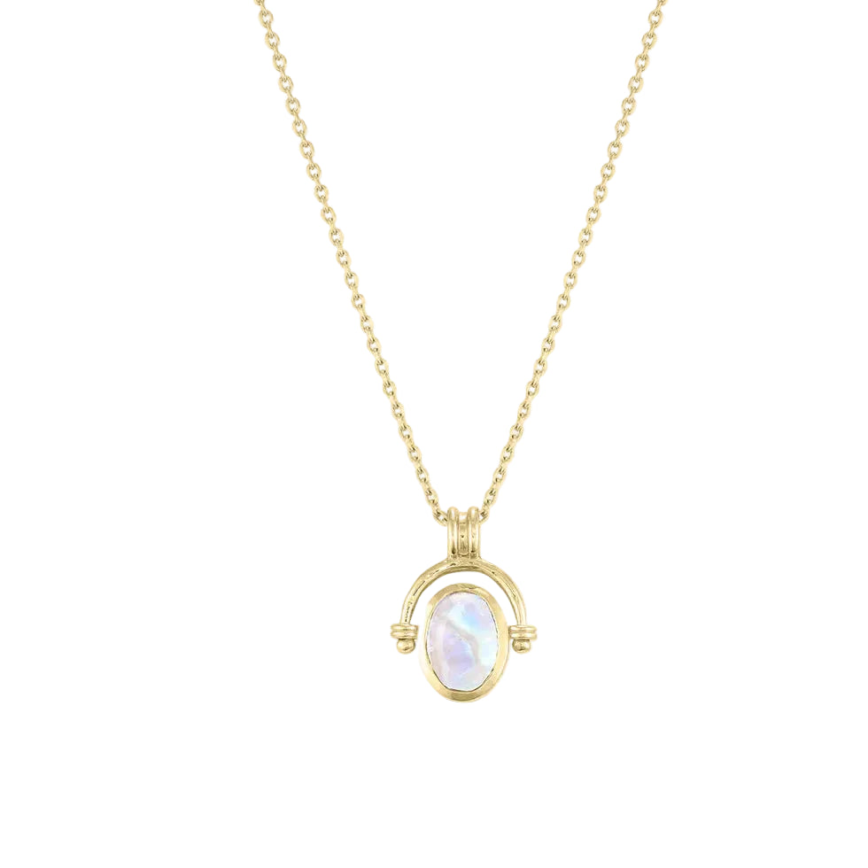 Mira Moonstone Gold Necklace