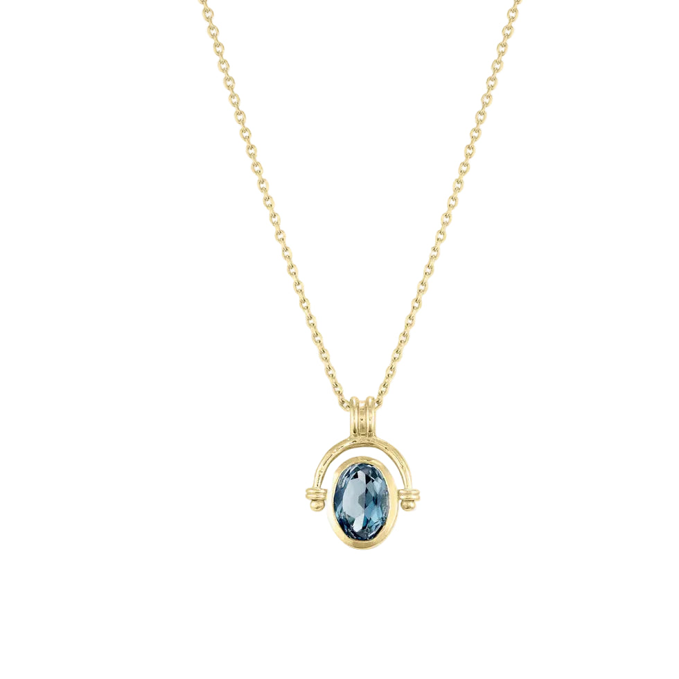 Mira Topaz Gold Necklace