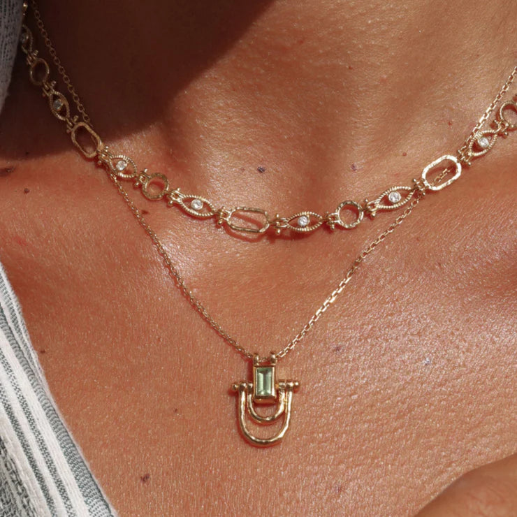 All Seeing Gold Necklace