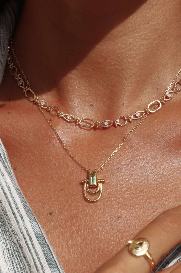 All Seeing Gold Necklace