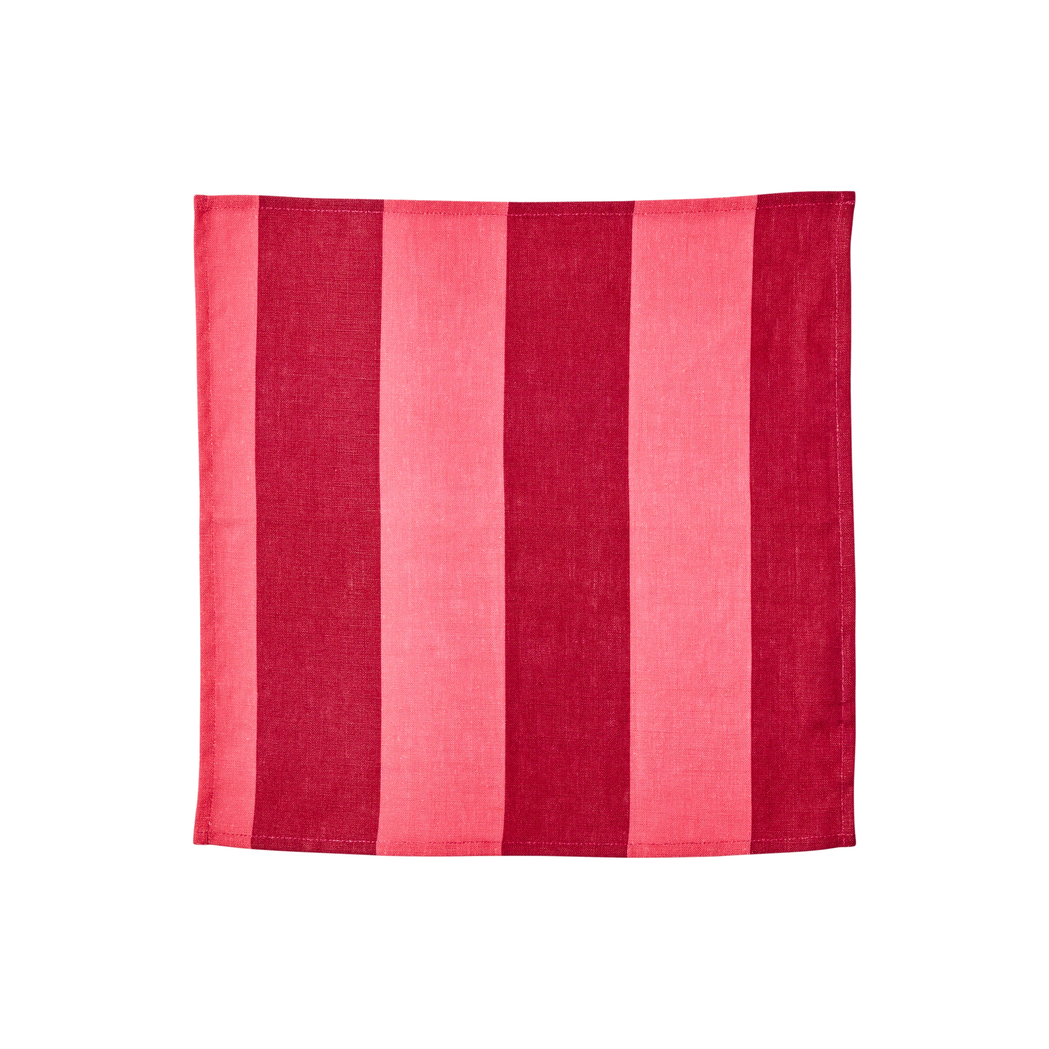 Napkins - Big Stripe Cerise - Set of 4