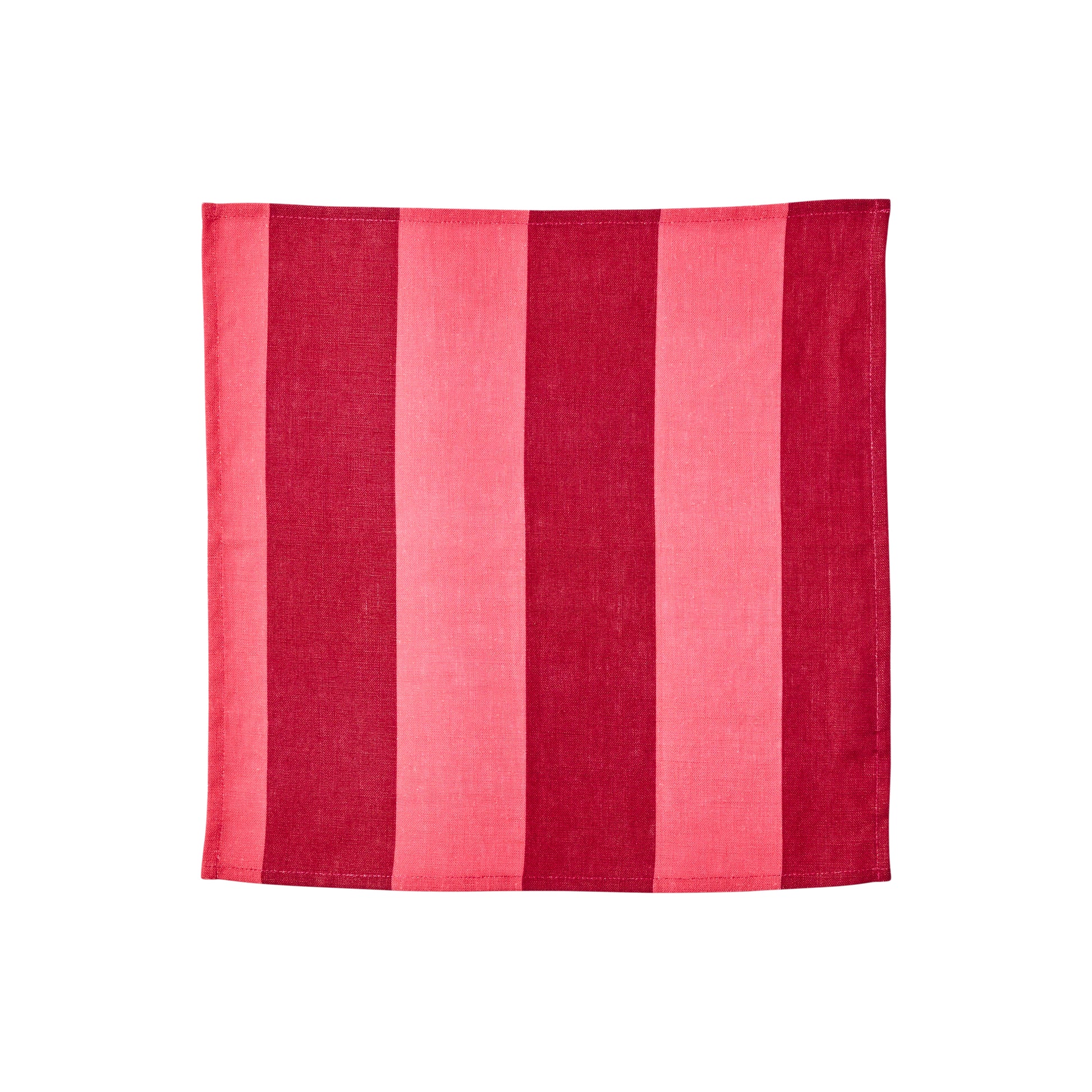Napkins - Big Stripe Cerise - Set of 4